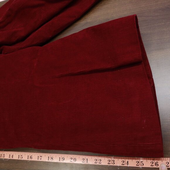 Celeste Corduroy Blazer Womens 13/14 Red Rich Auntie Core Timeless Country Club - Picture 10 of 15